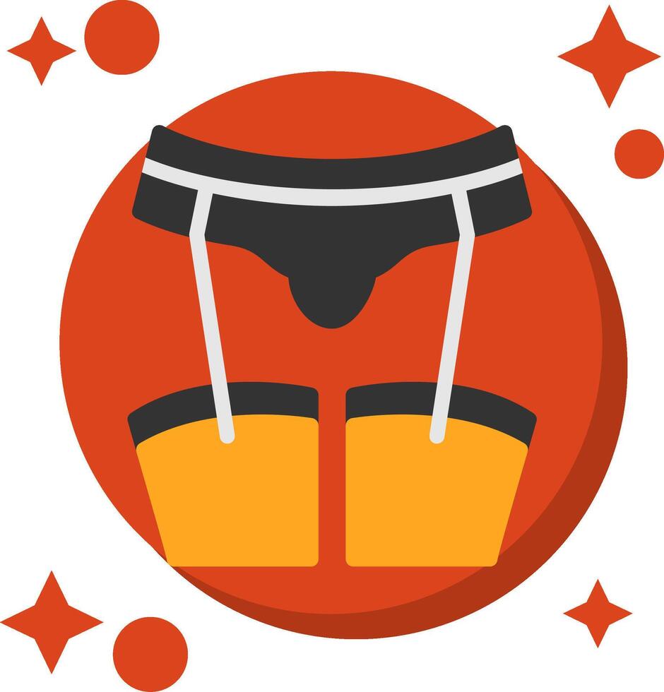 Garter Tailed Color Icon vector