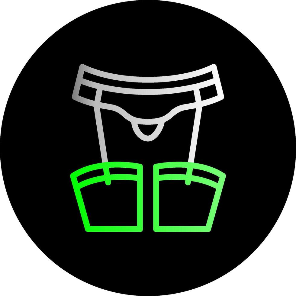 Garter Dual Gradient Circle Icon vector