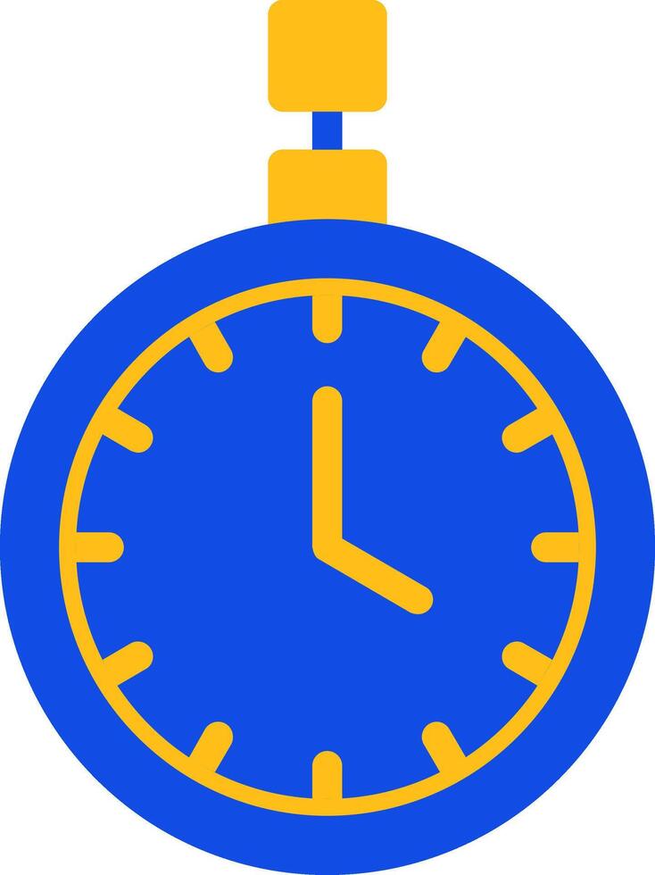 Pocket Watch Flat Two Color Icon vector