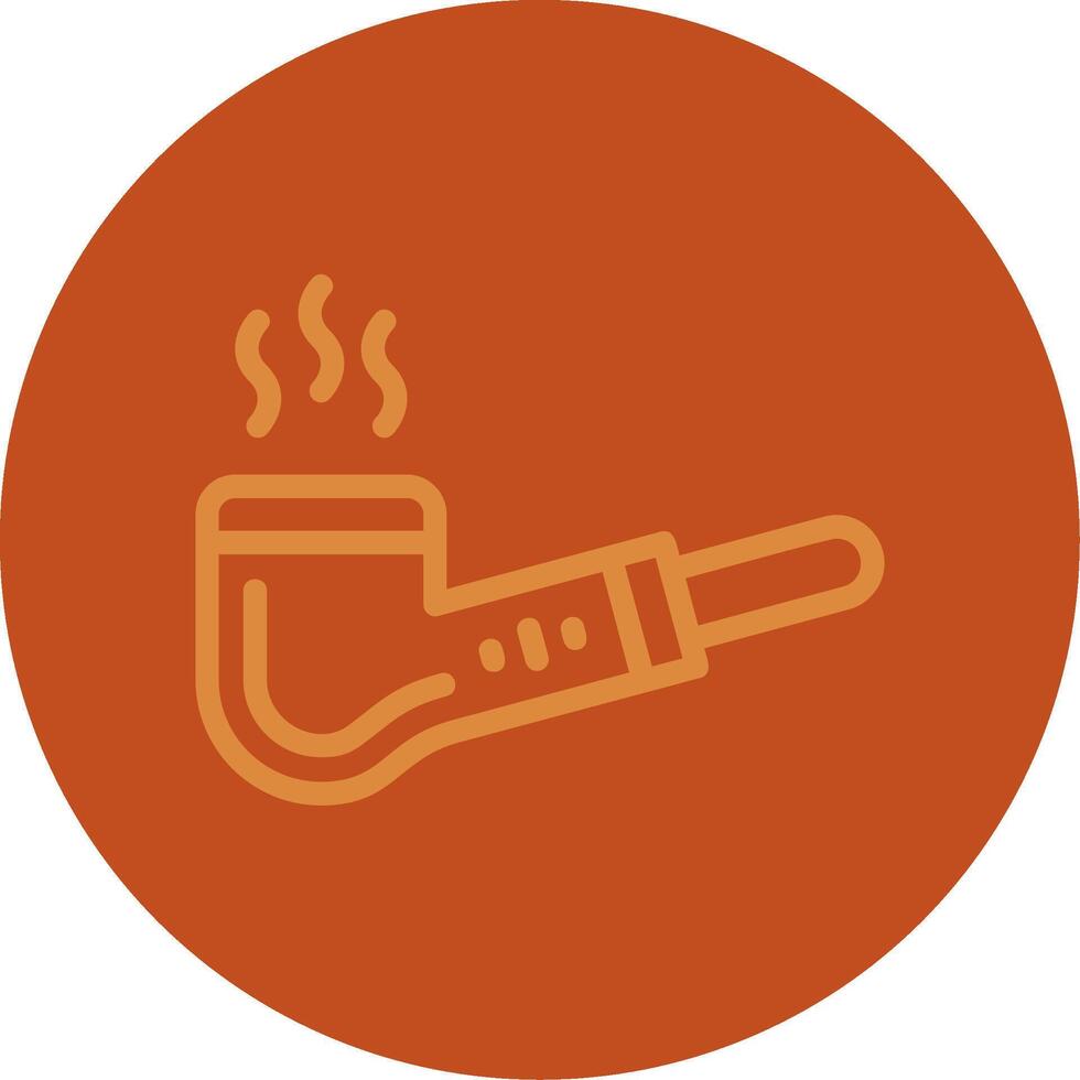 Smoking Pipe Line Multi color Icon vector