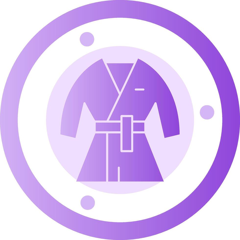 Kimono Glyph Gradient Icon vector