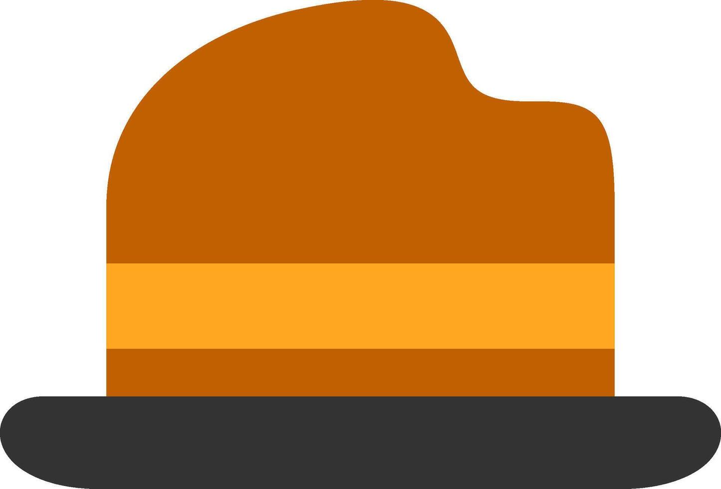 Bowler Hat Flat Icon vector