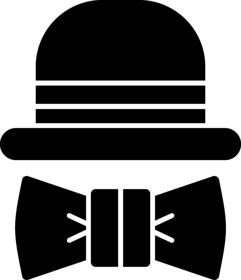 Ascot Glyph Icon vector