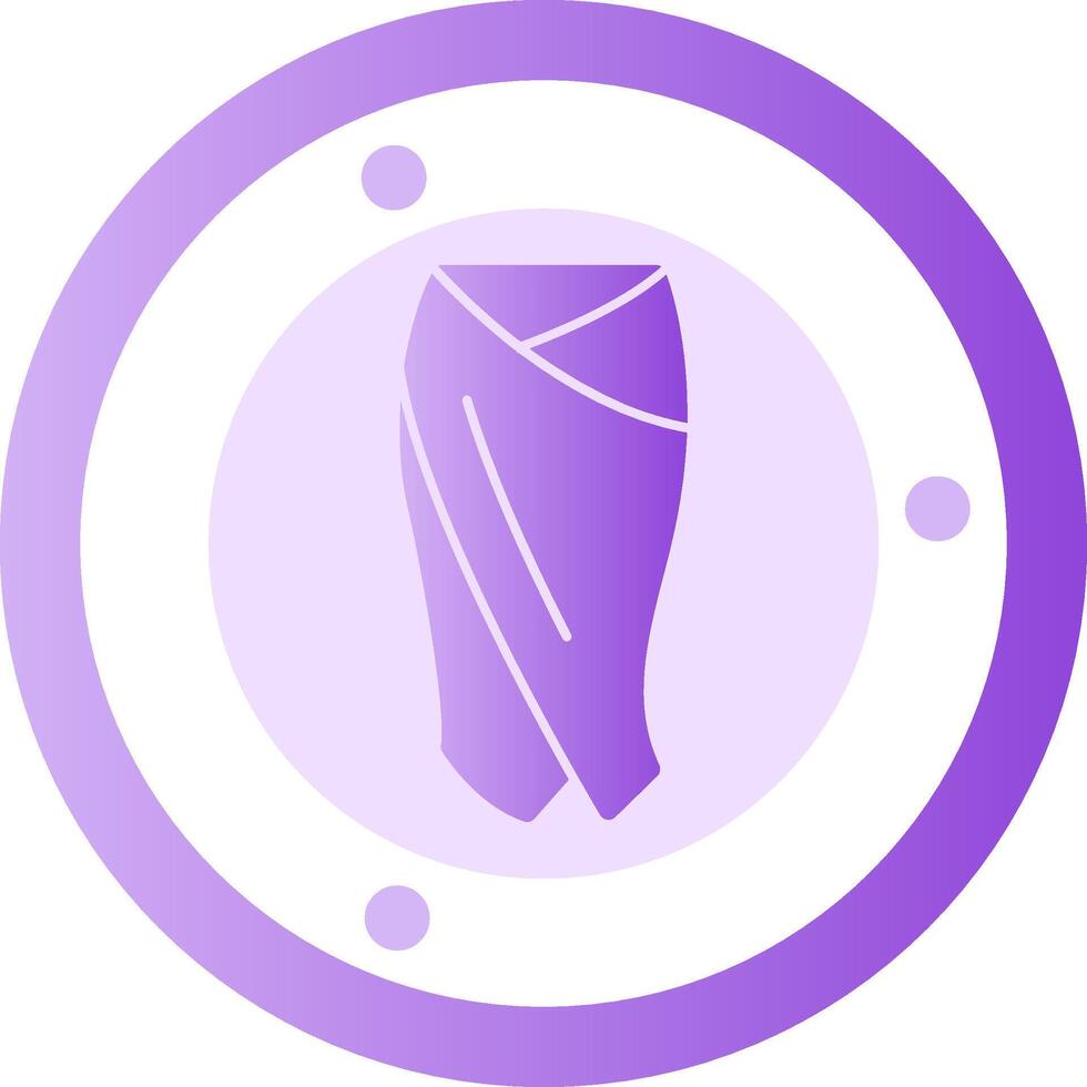 Sarong Glyph Gradient Icon vector