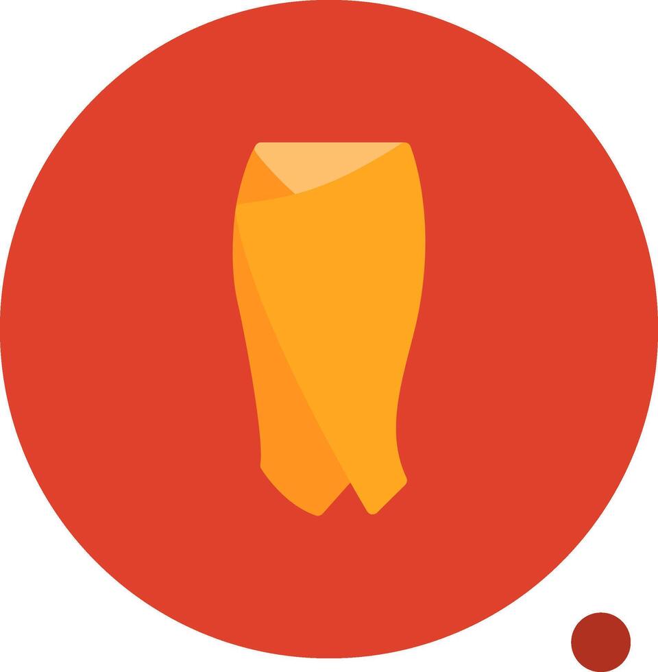 Sarong Flat Shadow Icon vector