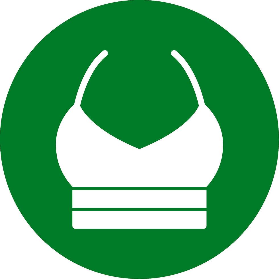 Bandeau Glyph Circle Icon vector