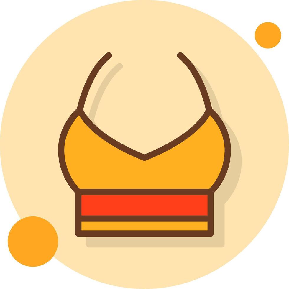 Bandeau Filled Shadow Circle Icon vector