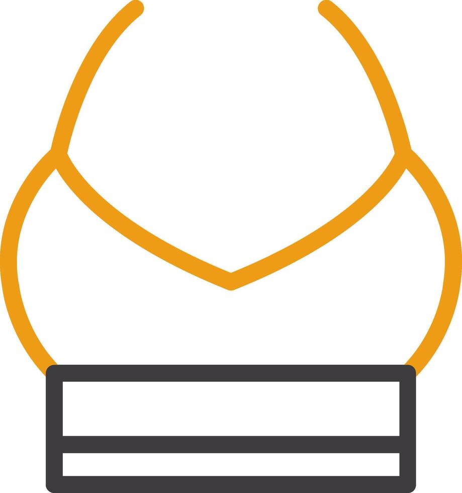 Bandeau Line Circle Icon vector