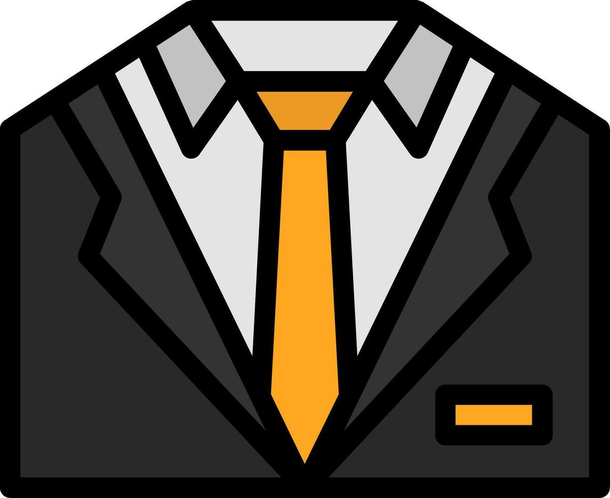 Tuxedo Line Filled Icon vector