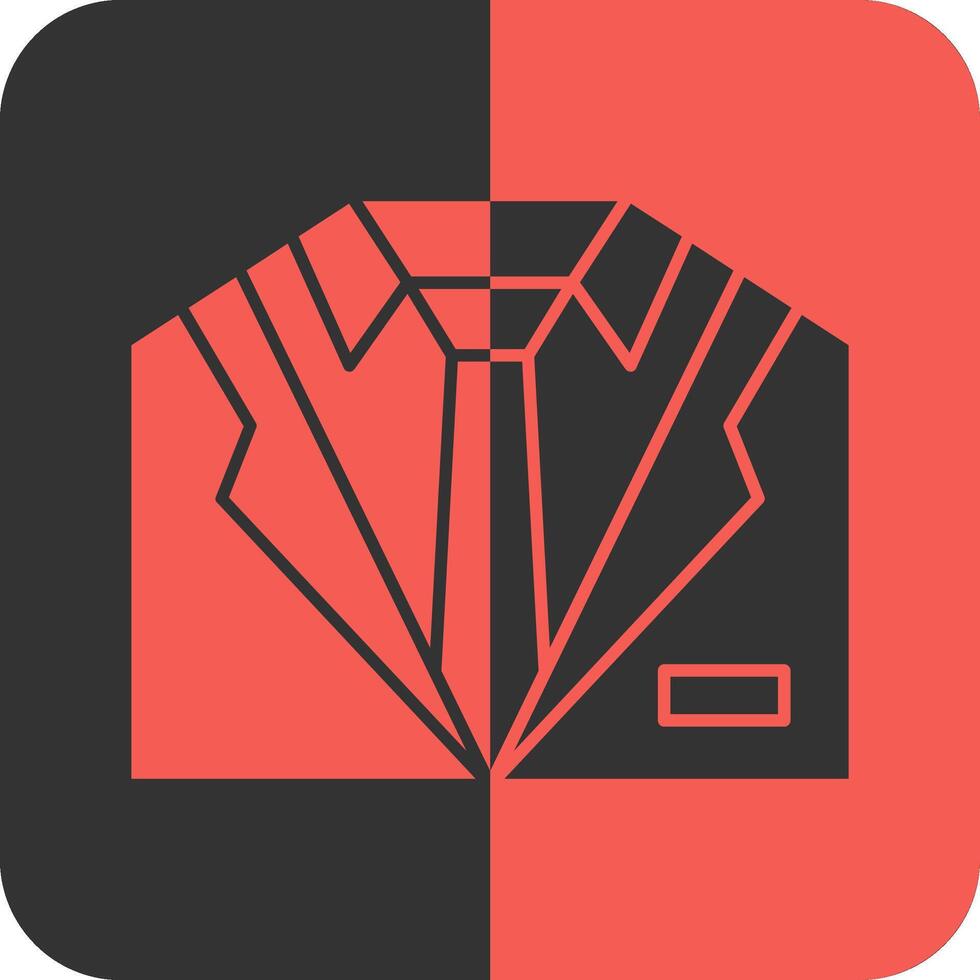 Tuxedo Red Inverse Icon vector