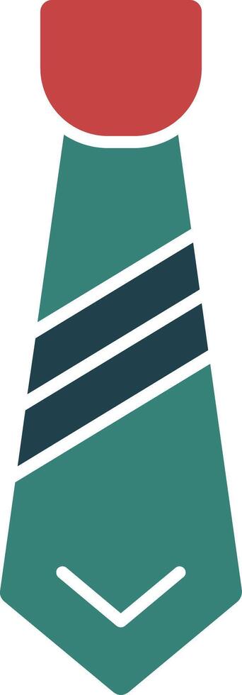 Cravat Glyph Two Color Icon vector