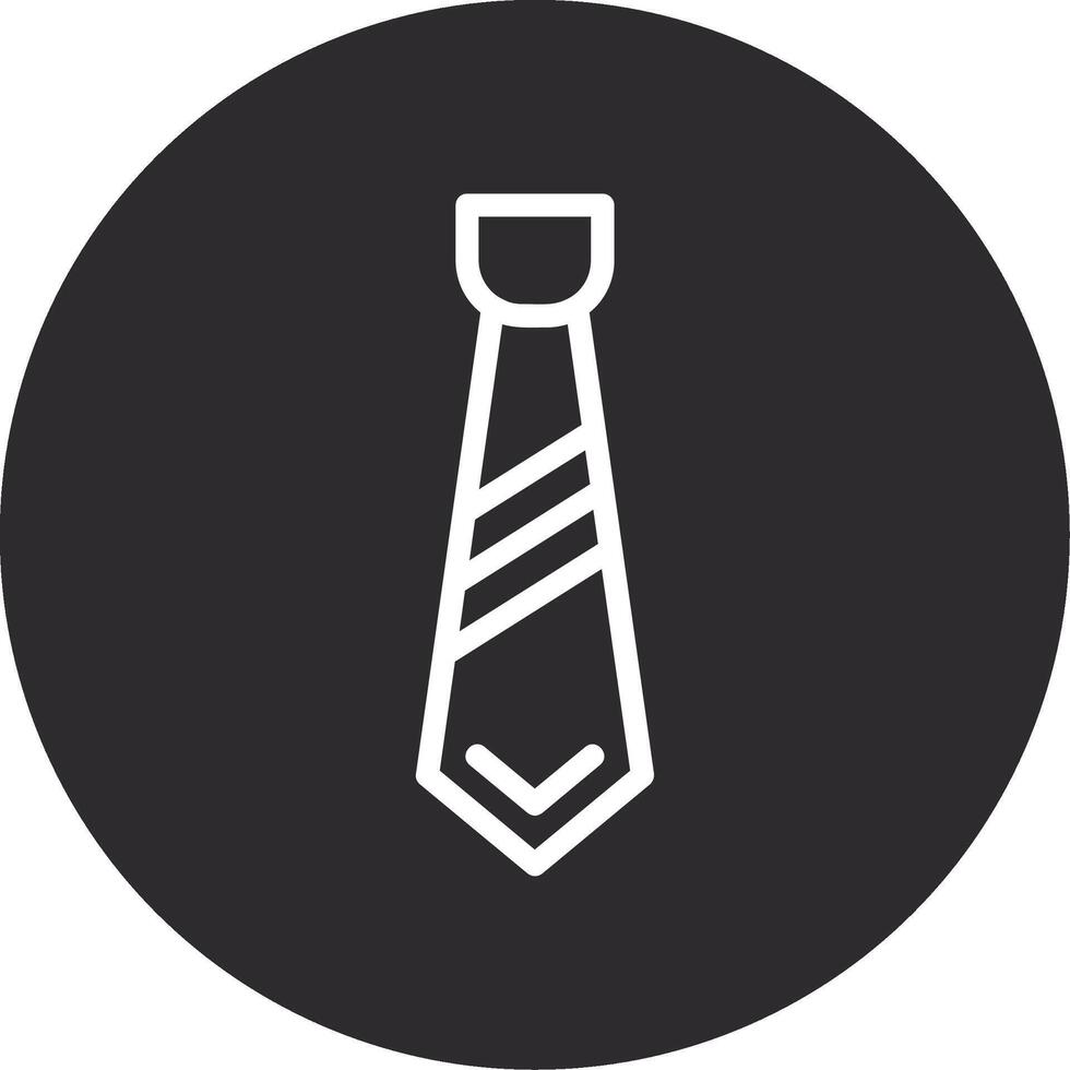 Cravat Inverted Icon vector