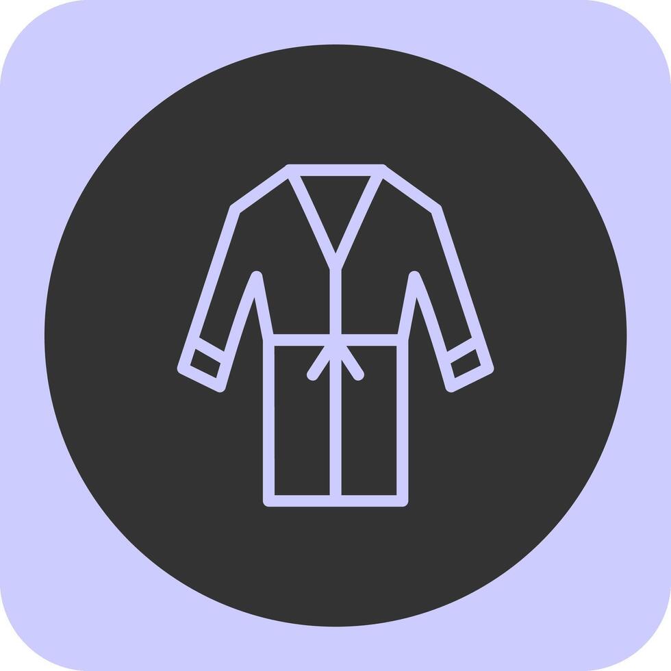 Tunic Linear Round Icon vector