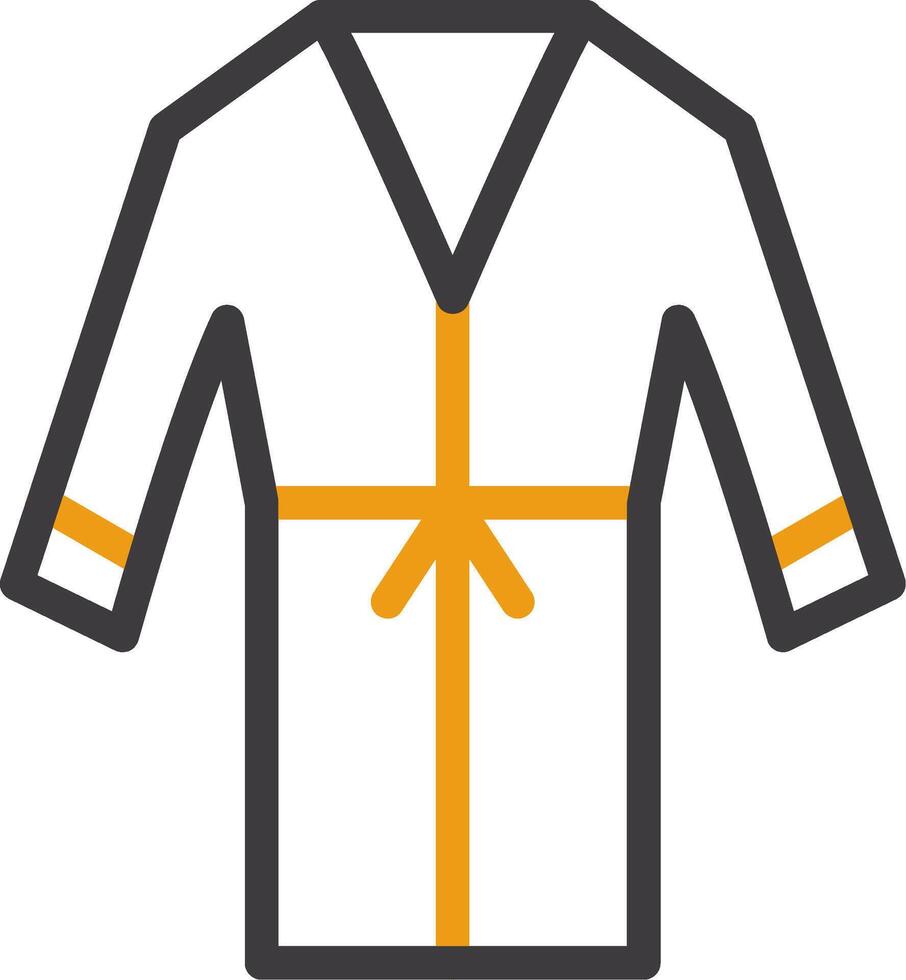 Tunic Line Circle Icon vector