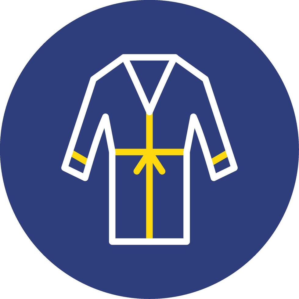 Tunic Dual Line Circle Icon vector