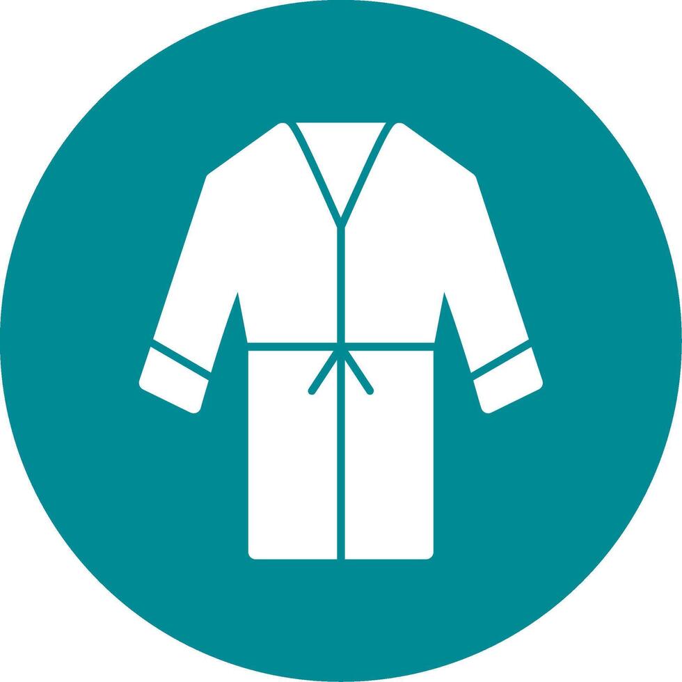 Tunic Glyph Circle Icon vector