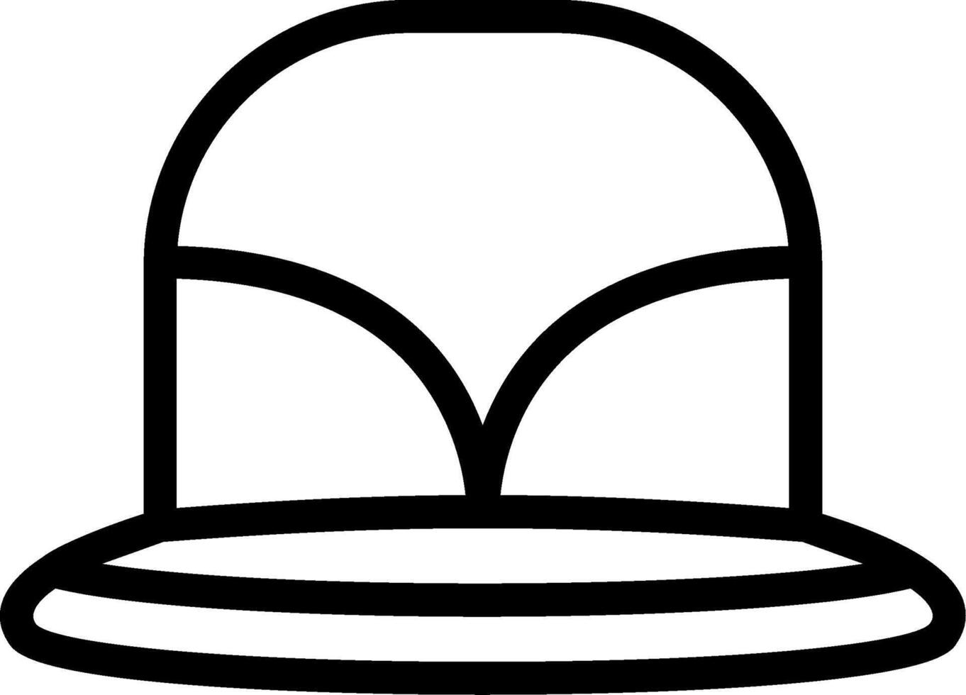 Safari Hat Line Icon vector