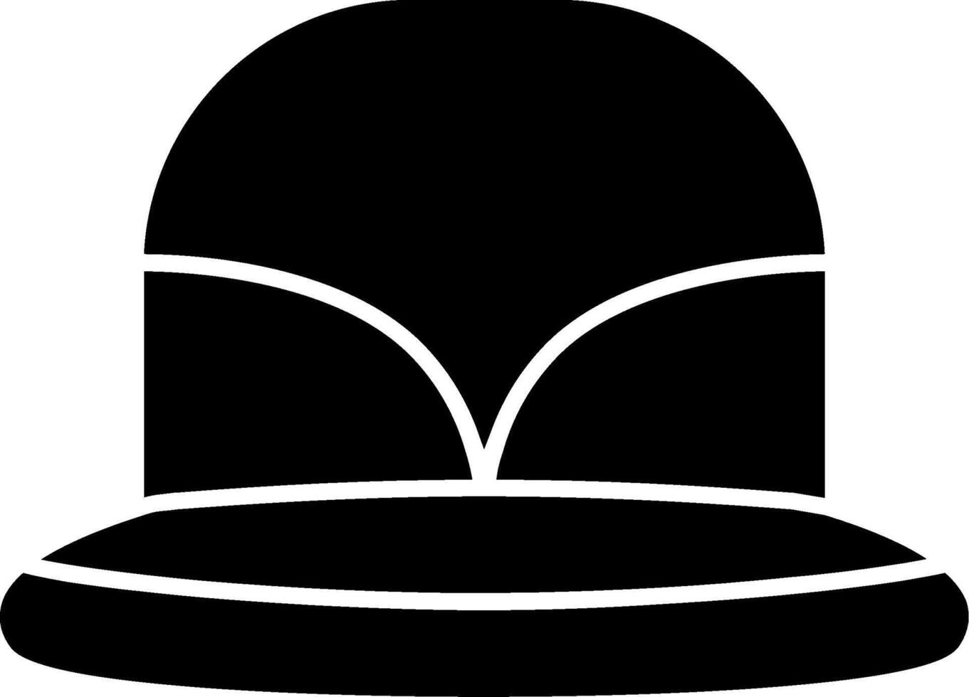 Safari Hat Glyph Icon vector