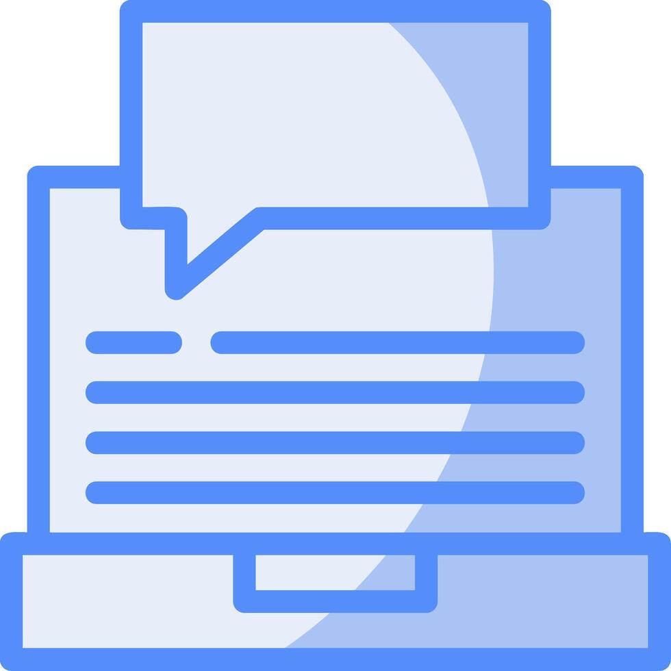 Swift Learn Line Filled Blue Icon vector