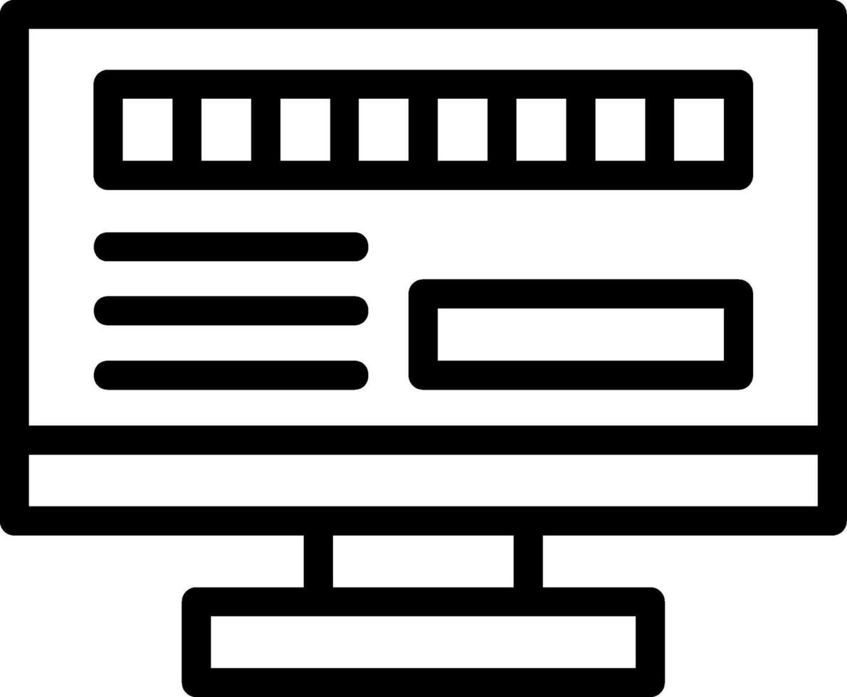 Byte Quest Line Icon vector