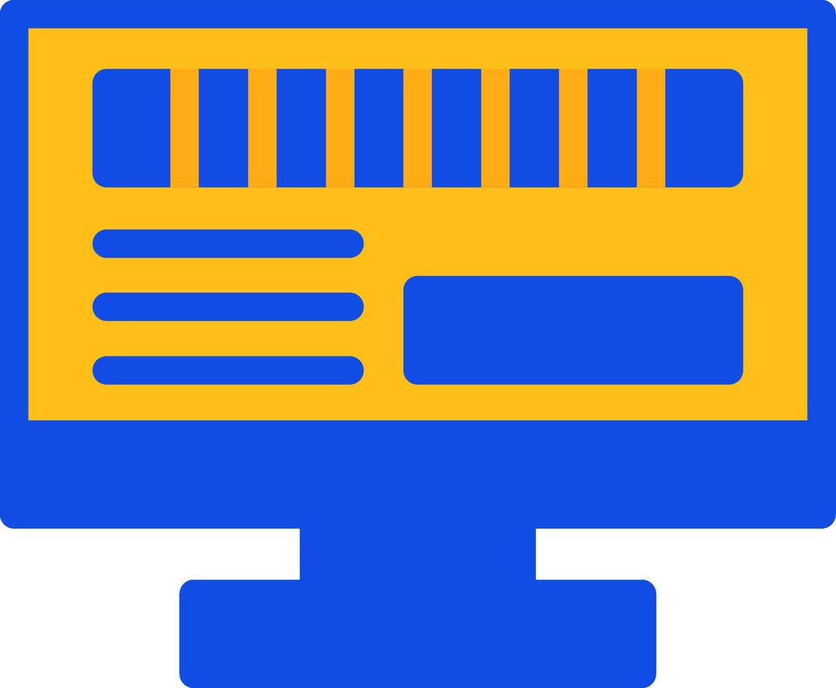 Byte Quest Flat Two Color Icon vector