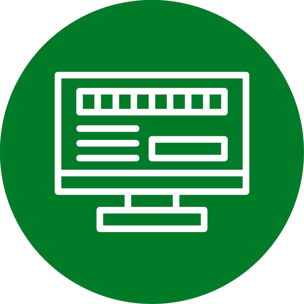 byte búsqueda contorno circulo icono vector