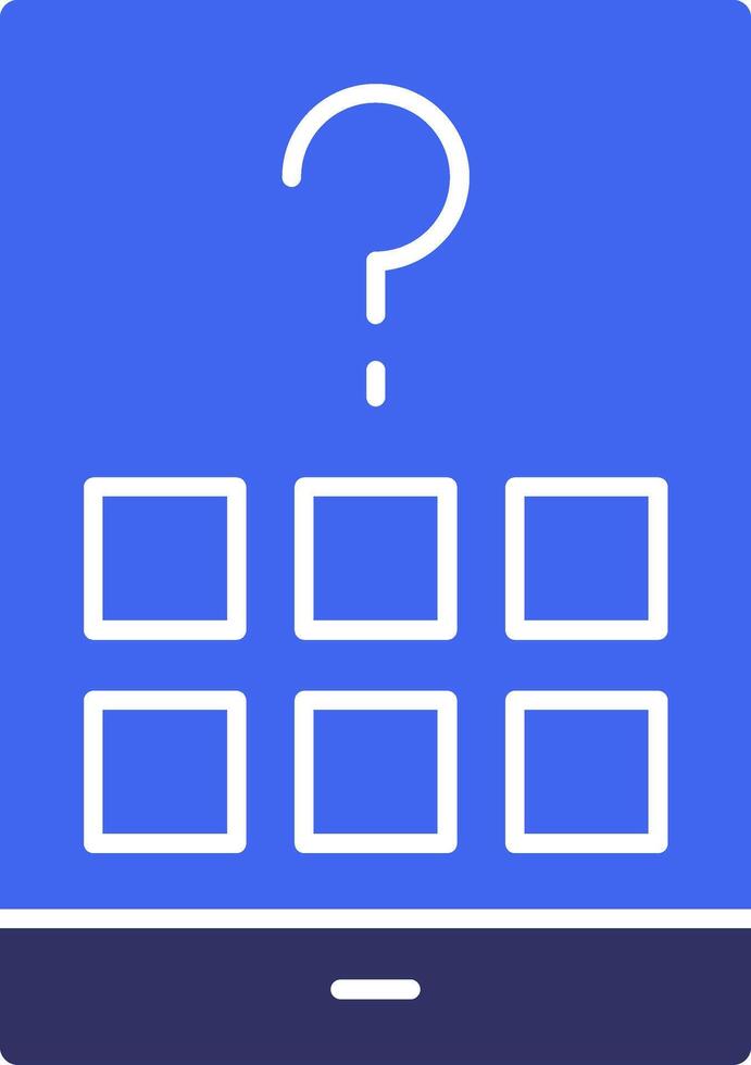 Quest Hub Solid Two Color Icon vector