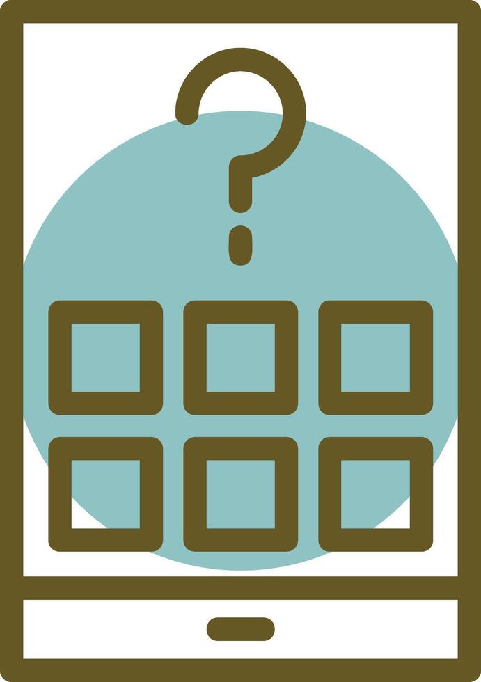 Quest Hub Linear Circle Icon vector