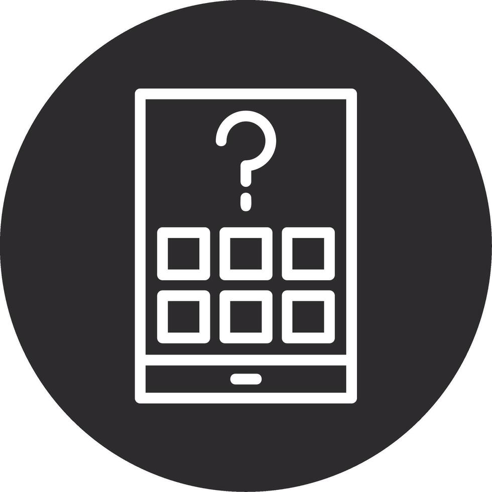 Quest Hub Inverted Icon vector