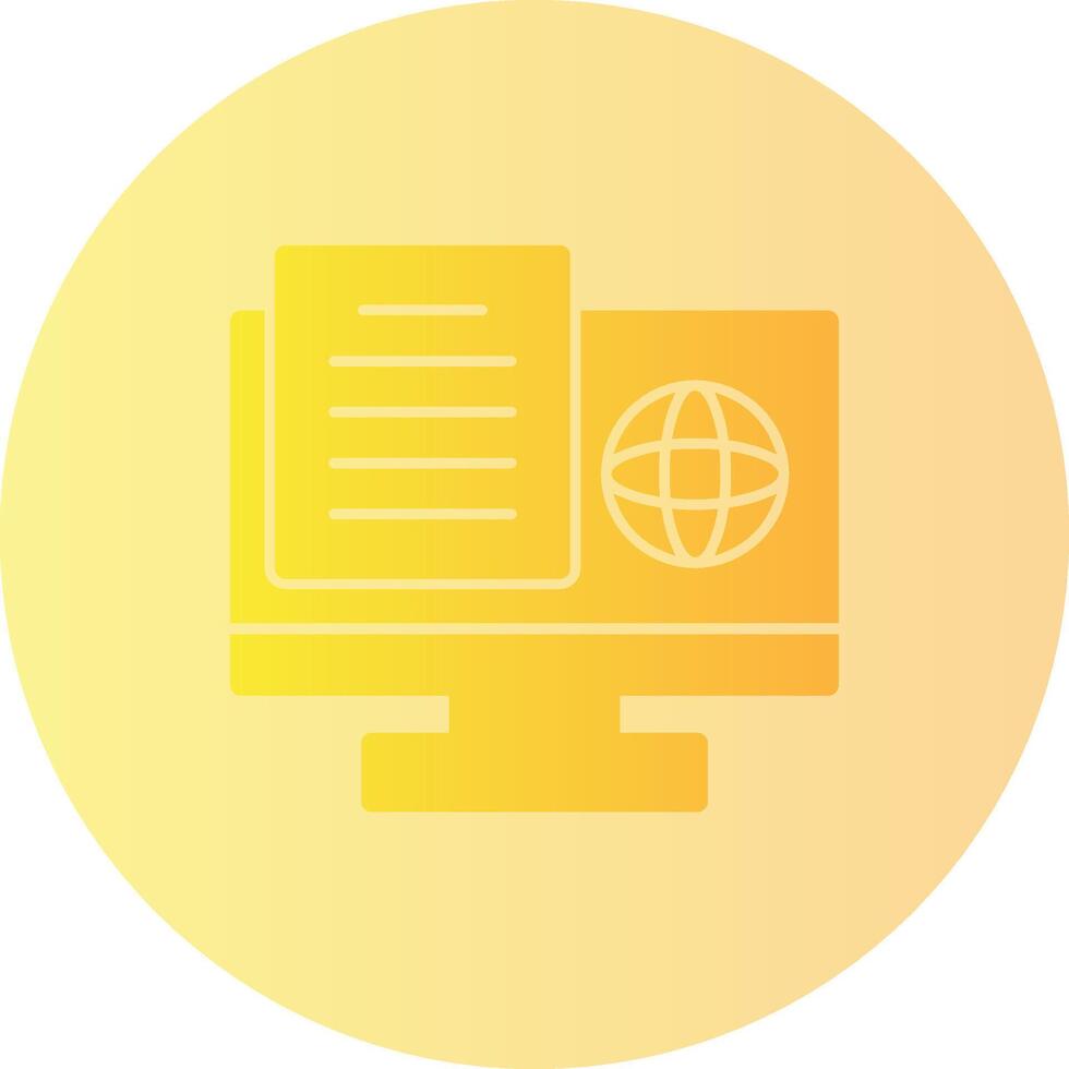 Study Swift Gradient Circle Icon vector