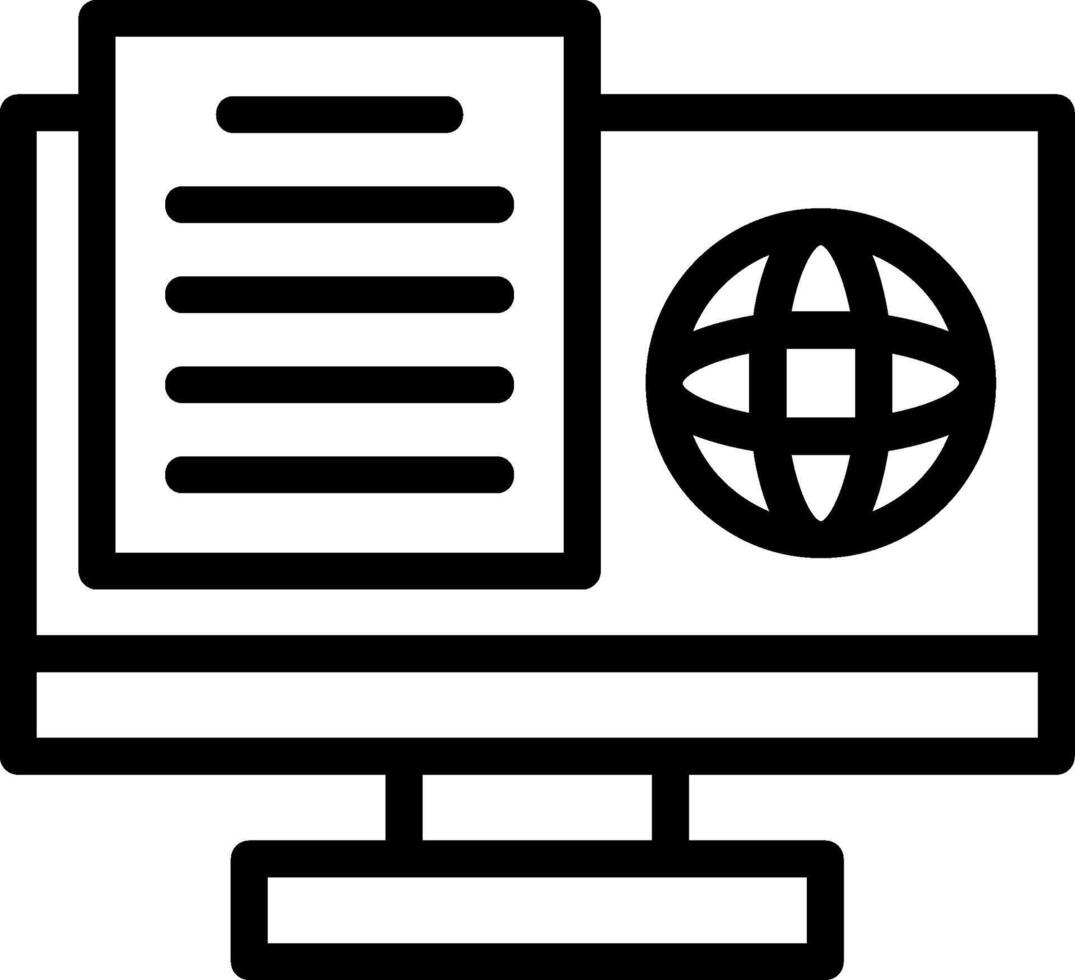 Study Swift Line Icon vector