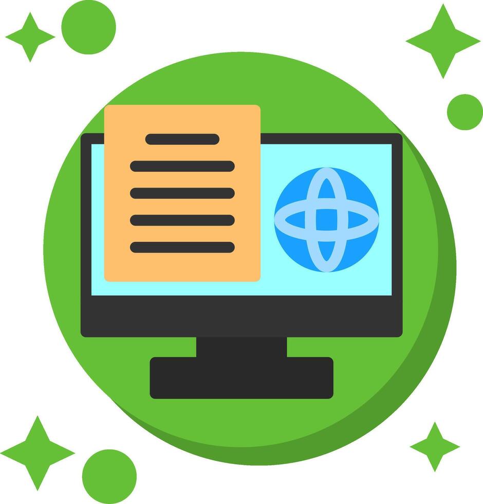Study Swift Tailed Color Icon vector