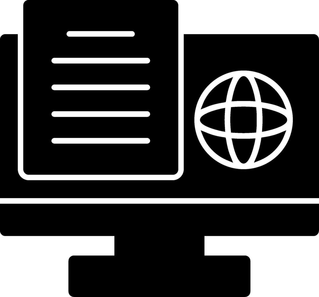 Study Swift Glyph Icon vector