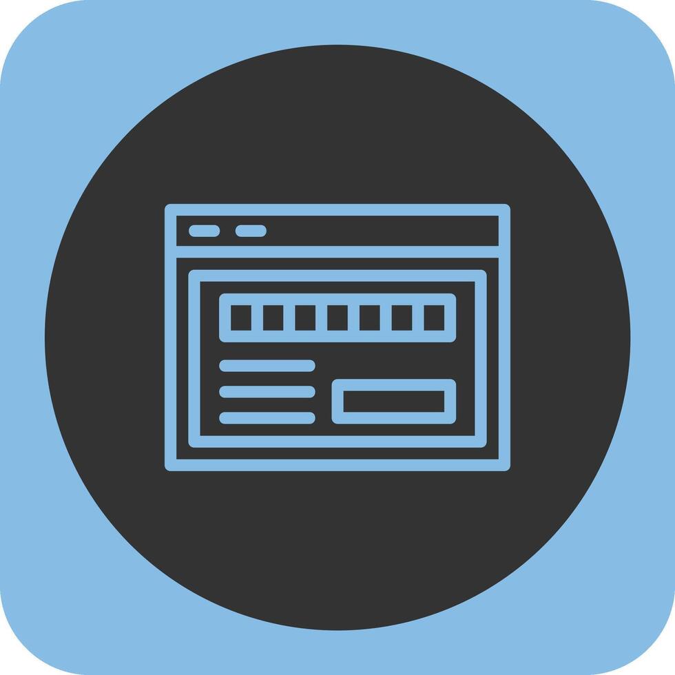 as byte lineal redondo icono vector