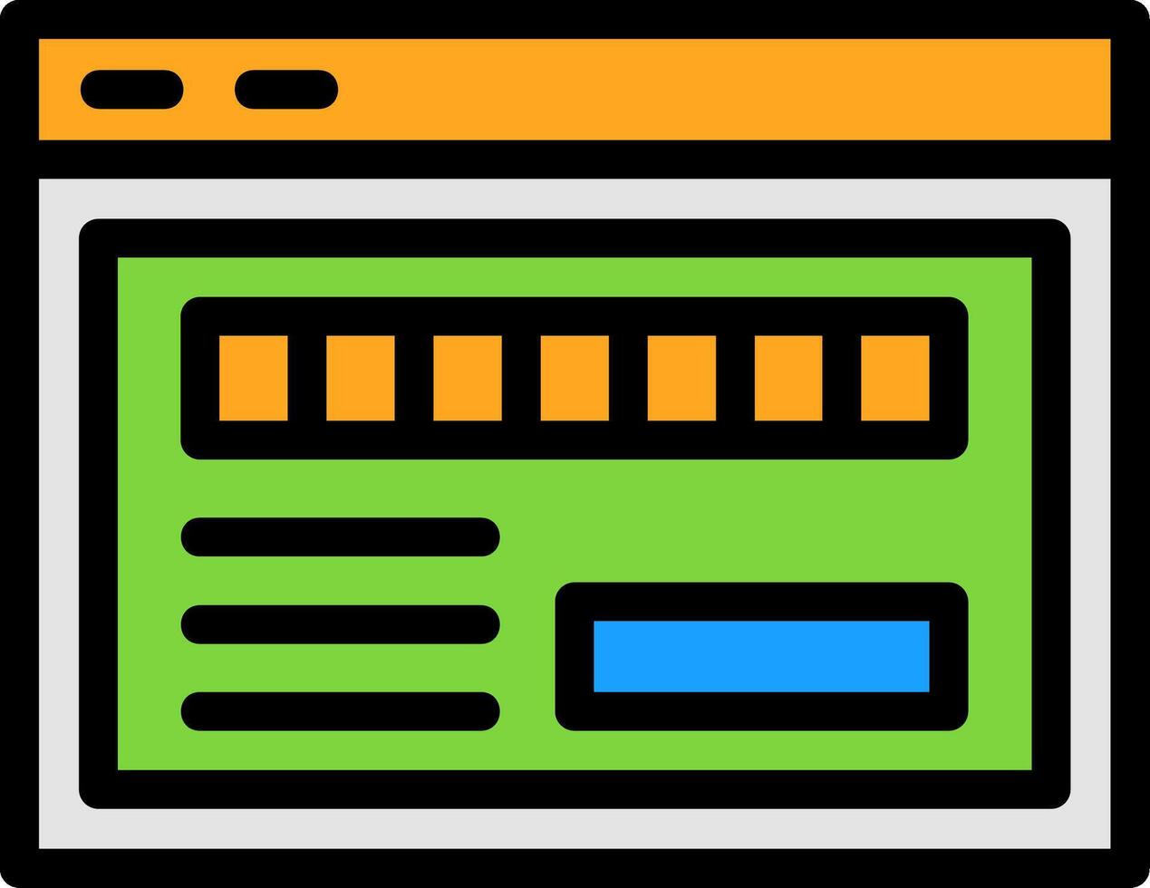 Ace Byte Line Filled Icon vector