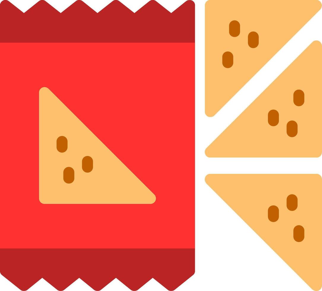 Smart Snack Flat Icon vector