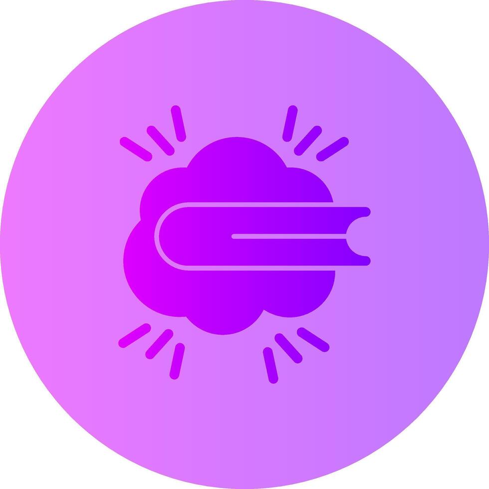 Know Burst Gradient Circle Icon vector