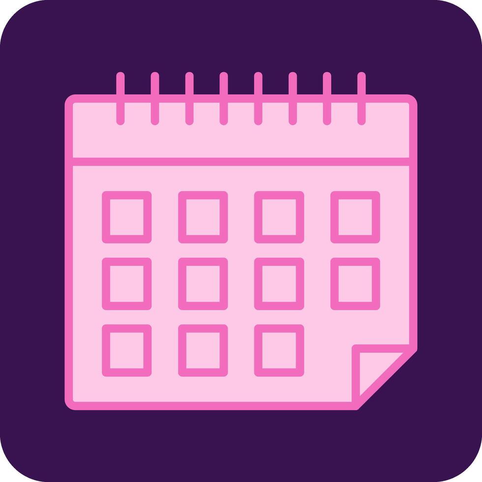 icono de vector de calendario