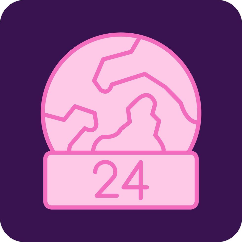 24 Hours Vector Icon