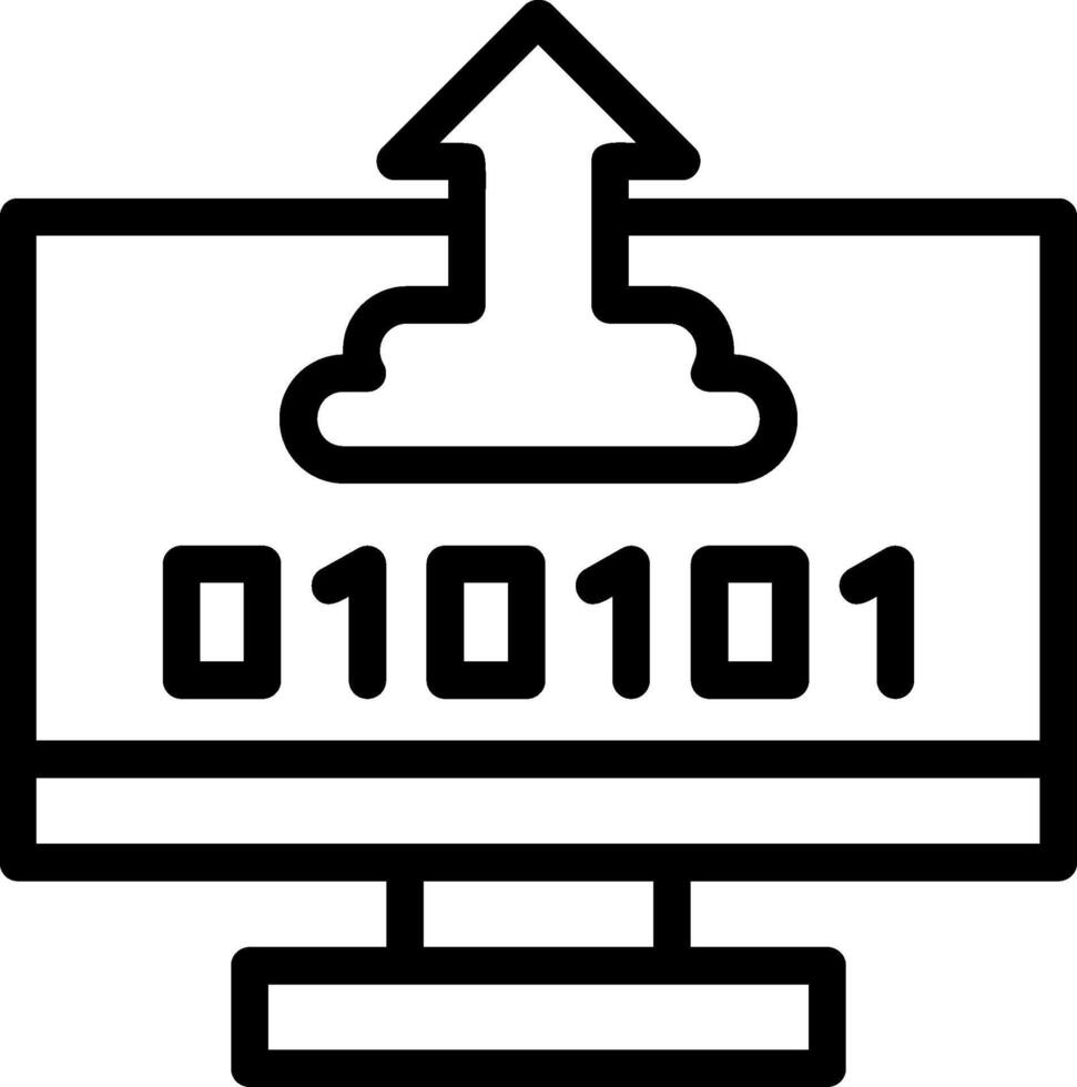 Byte Boost Line Icon vector