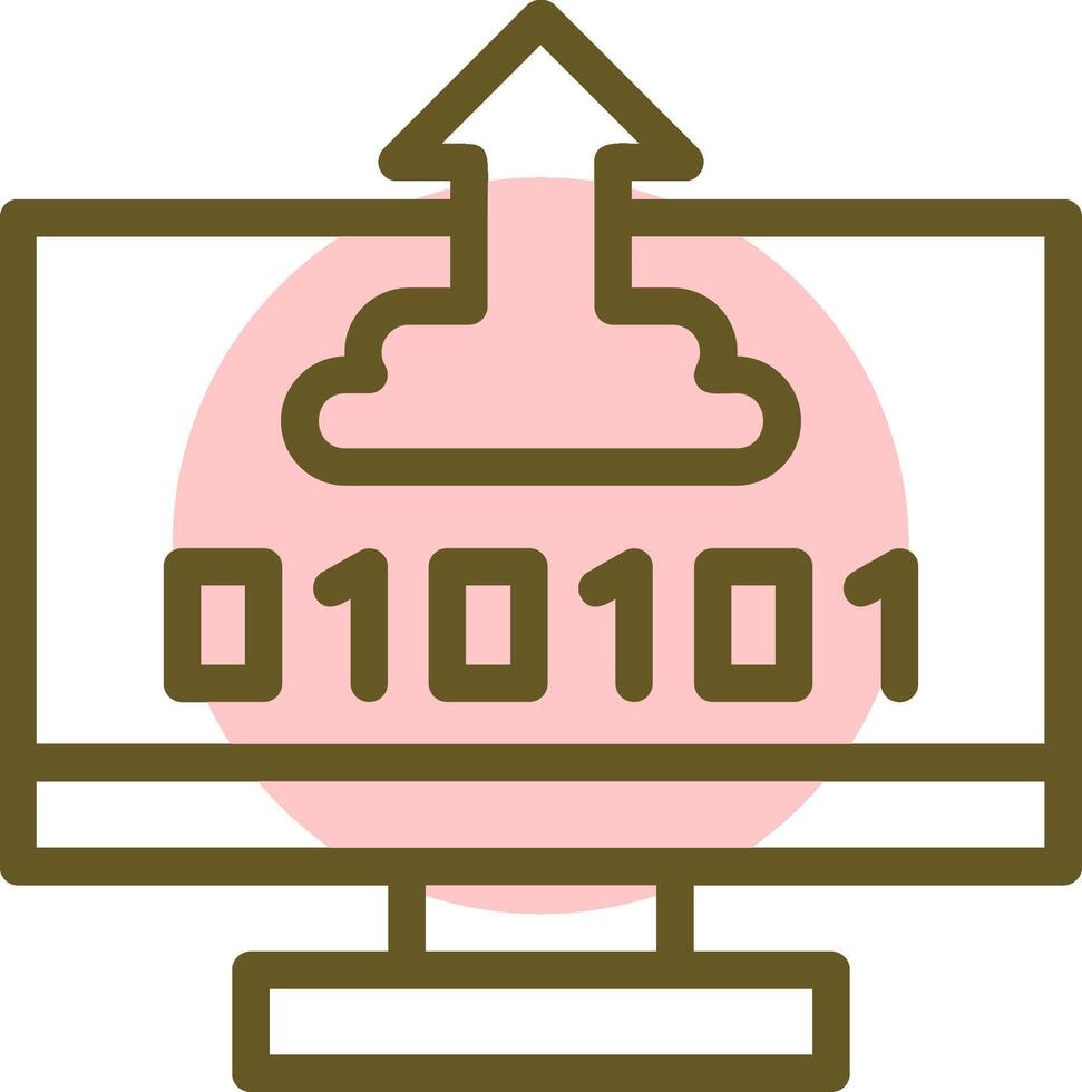 Byte Boost Linear Circle Icon vector