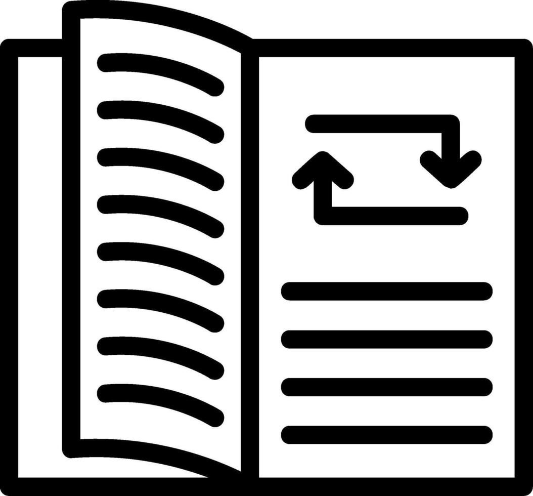 Study Sync Line Icon vector