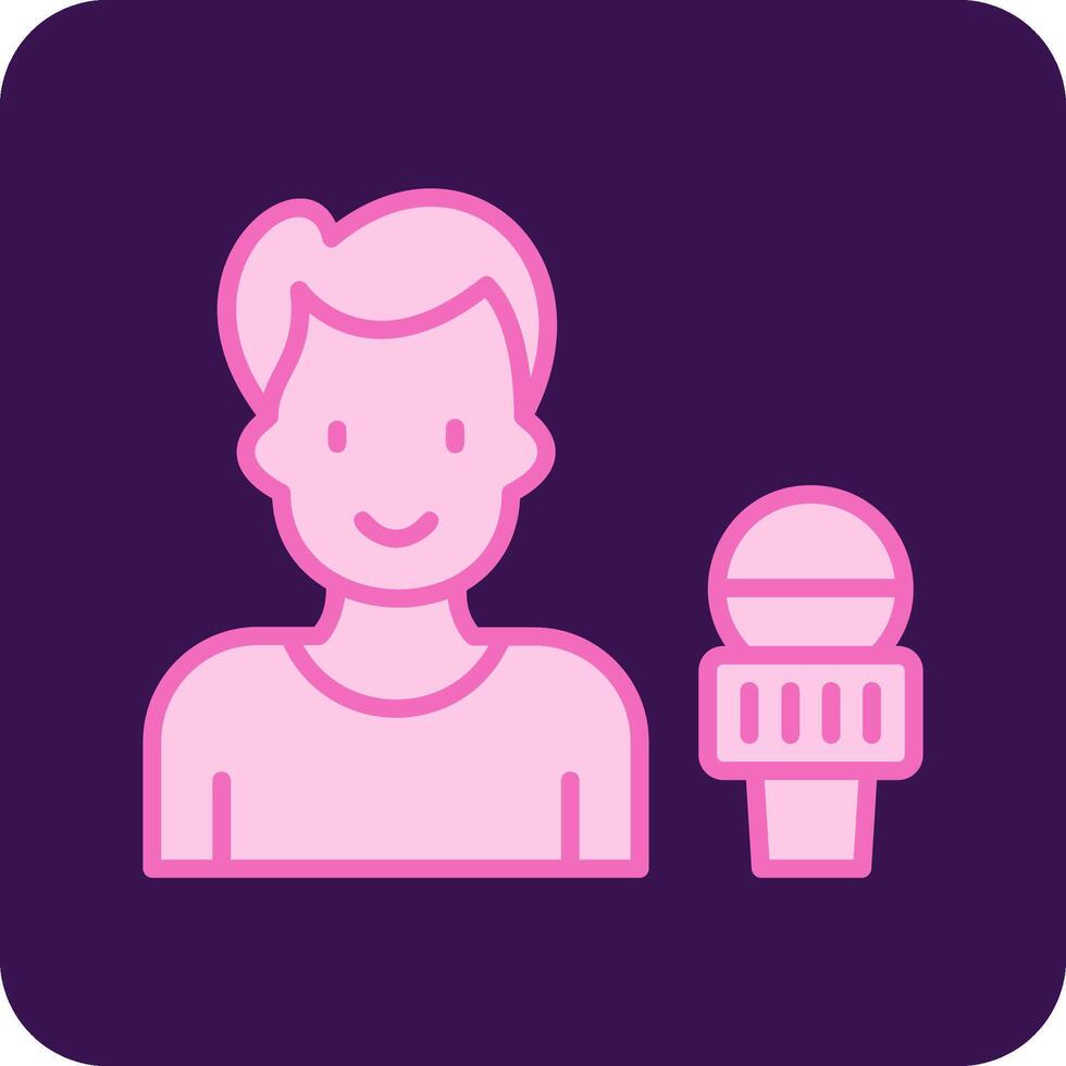 News reporter Vector Icon