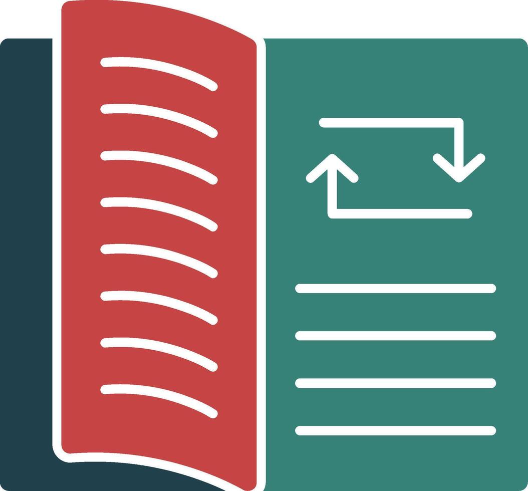 Study Sync Line Circle Icon vector