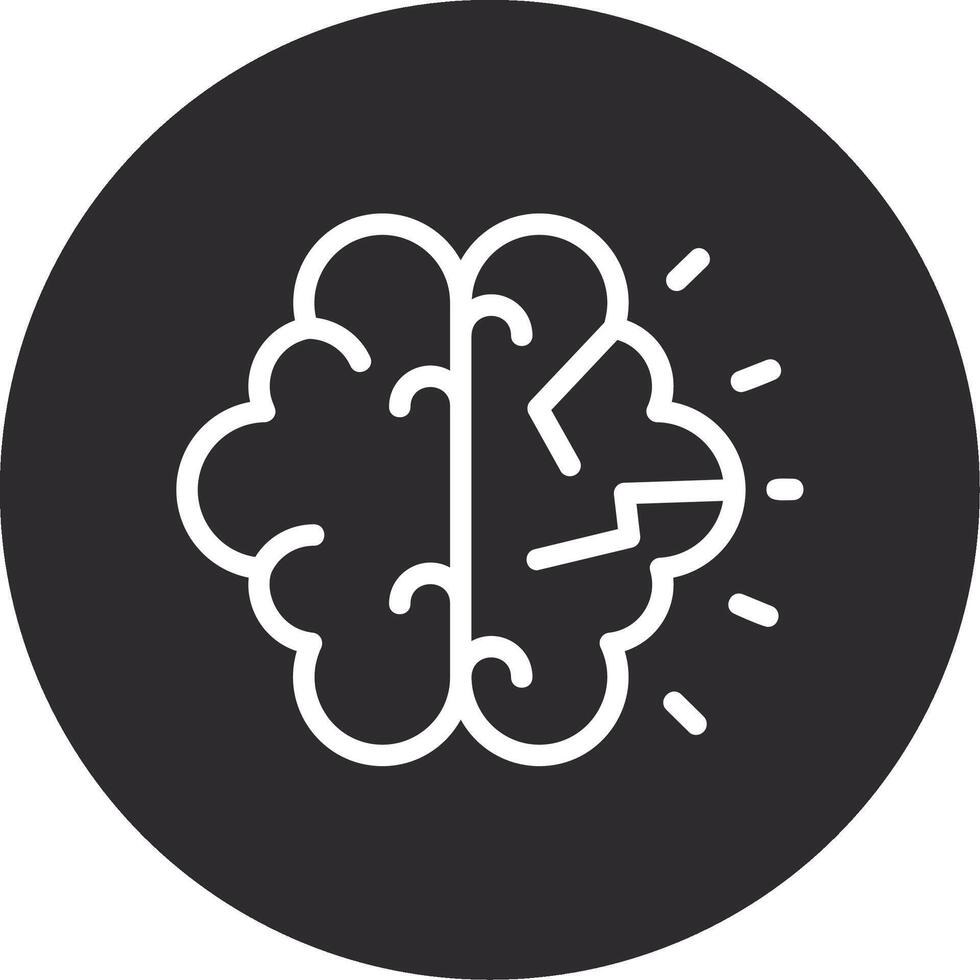 Mind Craze Inverted Icon vector