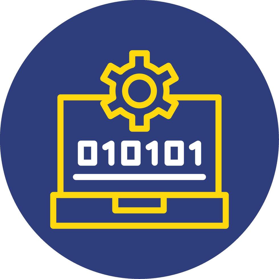 Swift Skill Dual Line Circle Icon vector