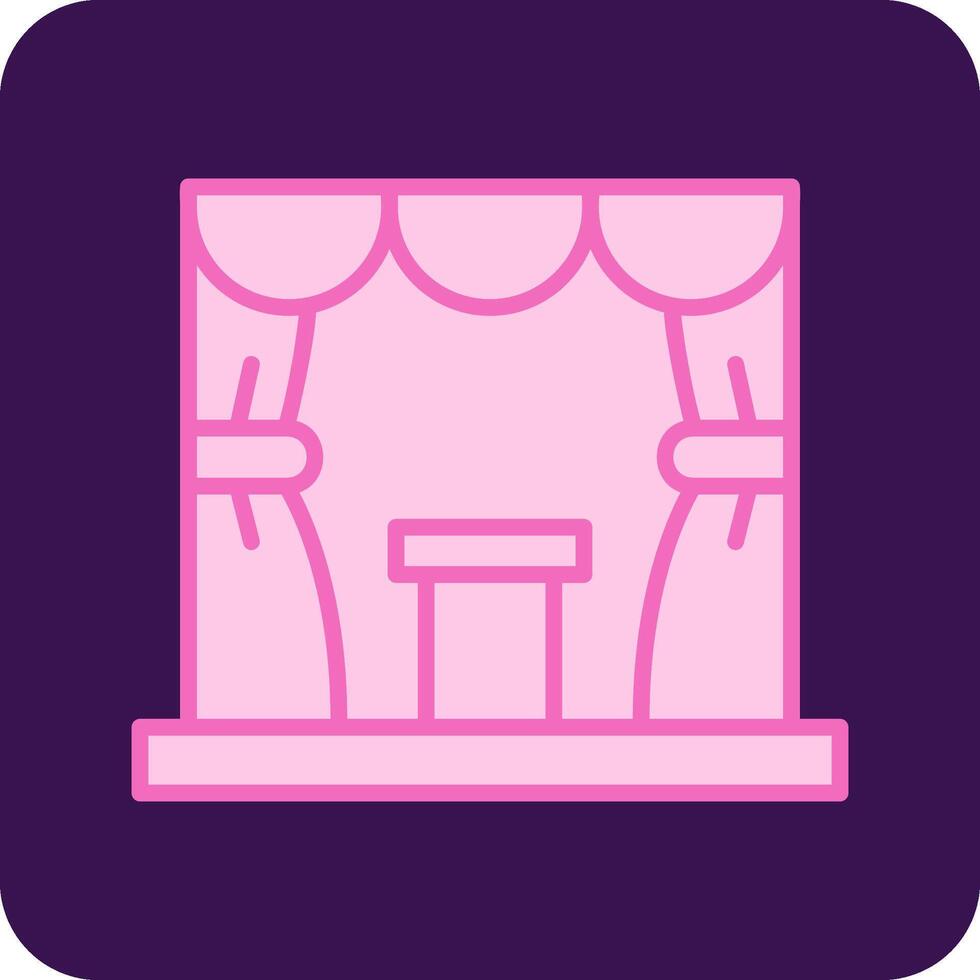 Stage Vector Icon