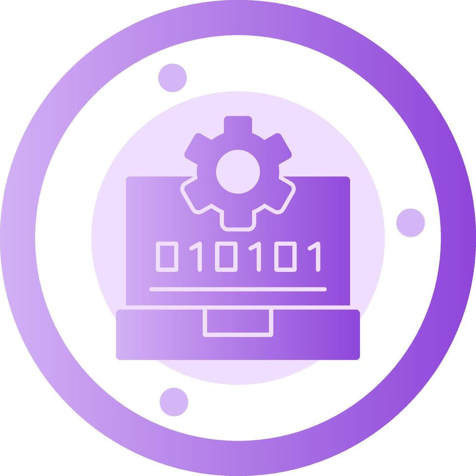 Swift Skill Glyph Gradient Icon vector