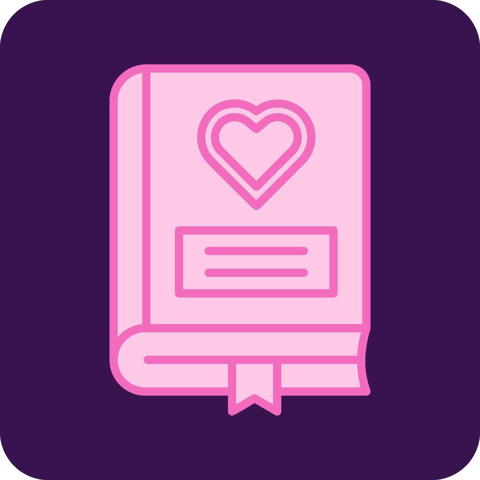 Romance Book Vector Icon