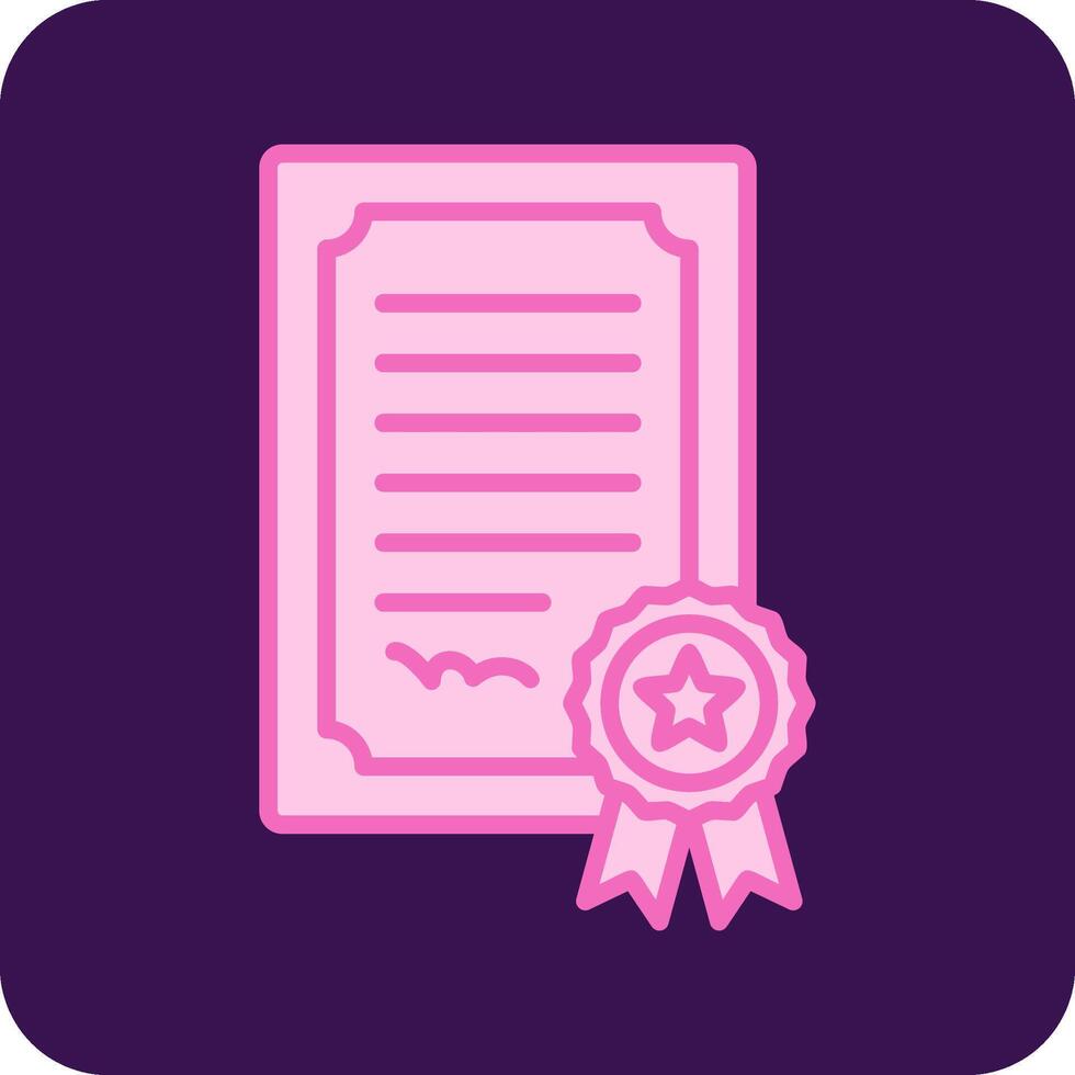 Certificate Vector Icon